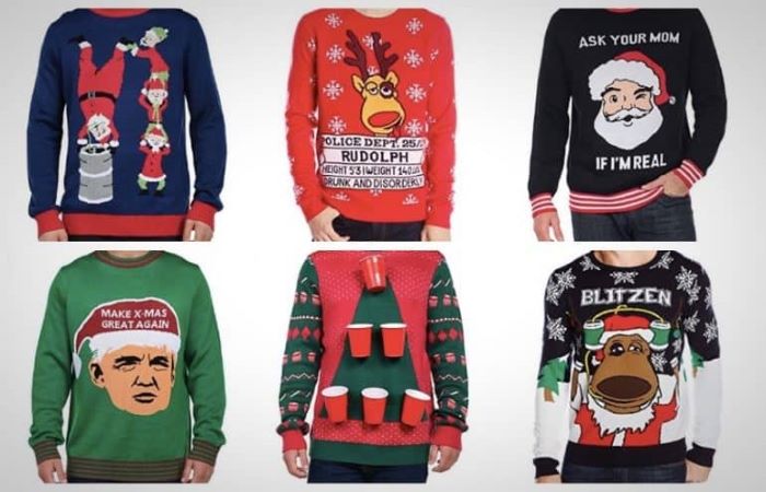 アメリカのクリスマス Ugly Christmas Sweater おもしろセーター Amenew Dreams